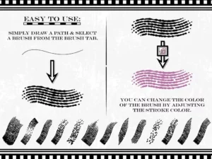 antique print effect brushes2