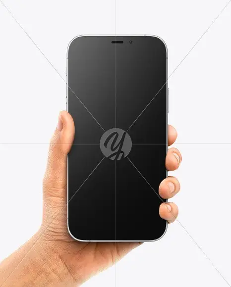 Apple iPhone 12 Pro Max in Hand Mockup