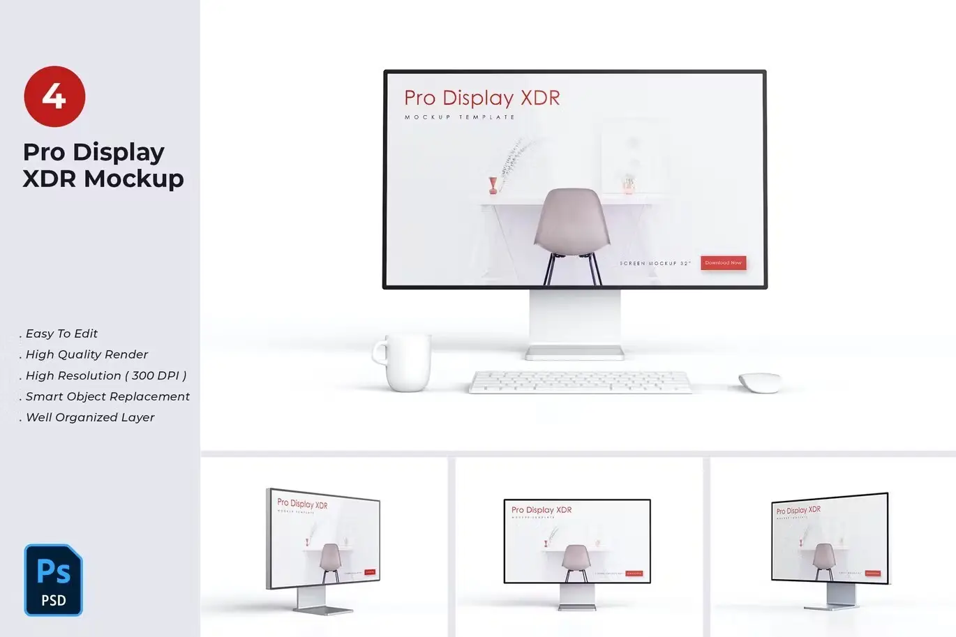 Apple Pro Display XDR Mockups