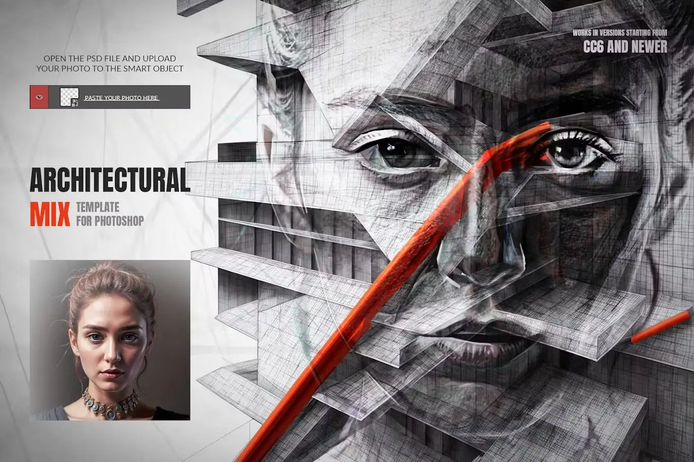 Architectural Mix Template for Photoshop