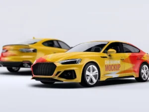 audi rs5 sportcar mockup1