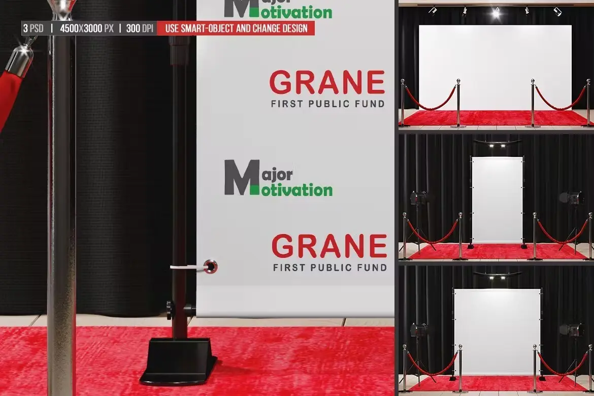 Backdrop Banner With Red Carpet Mockup 3 backdrop banner with red carpet mockup3