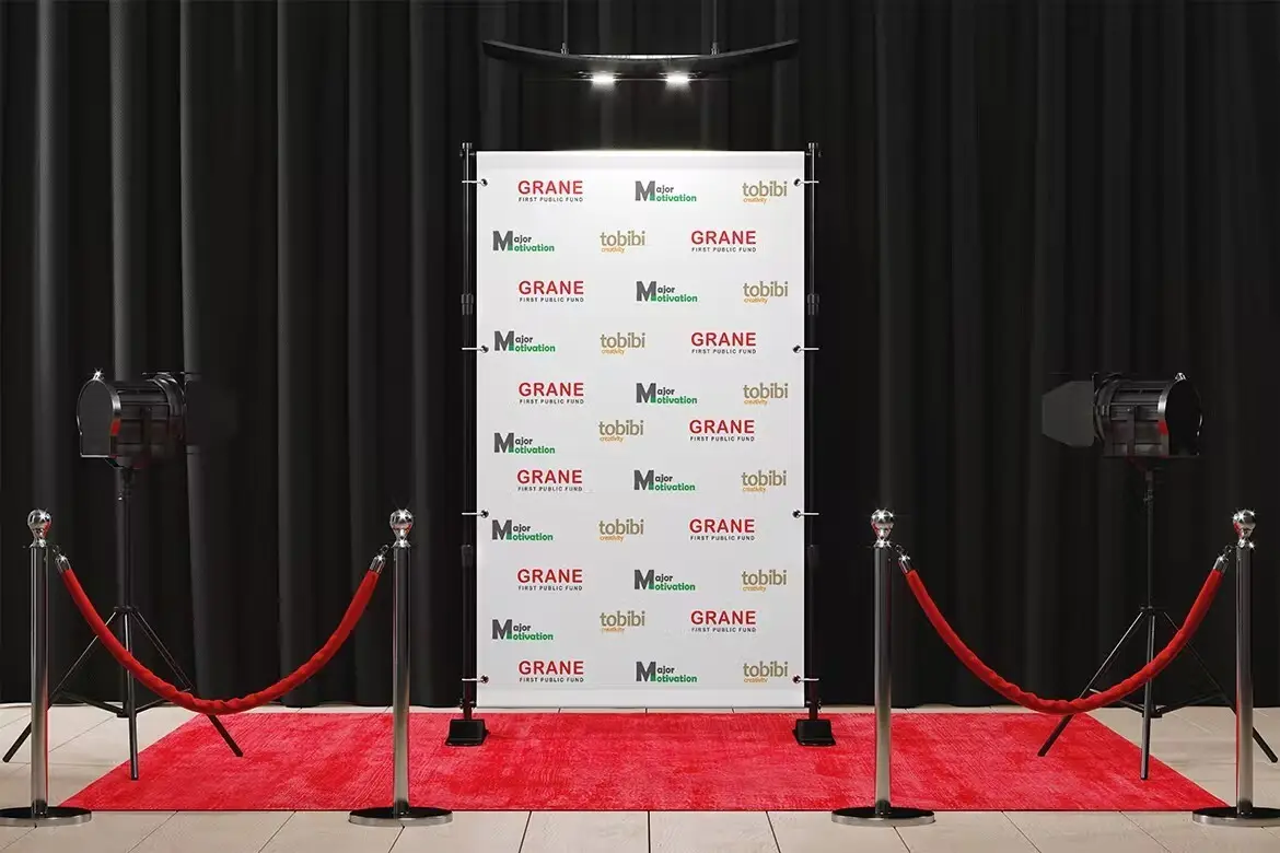 Backdrop Banner With Red Carpet Mockup 4 backdrop banner with red carpet mockup4