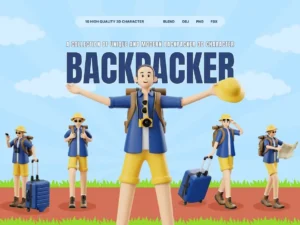 backpacker 3d character1