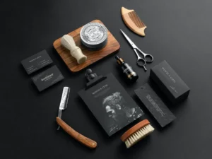 barbershop branding mockups02