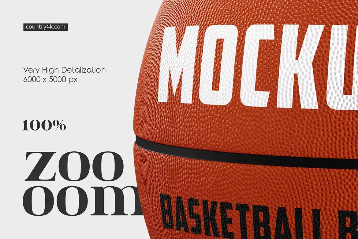 Basketball Ball Mockup Set 5 basketball ball mockup set4