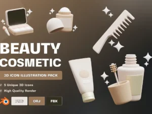 beauty cosmetic 3d illustration1