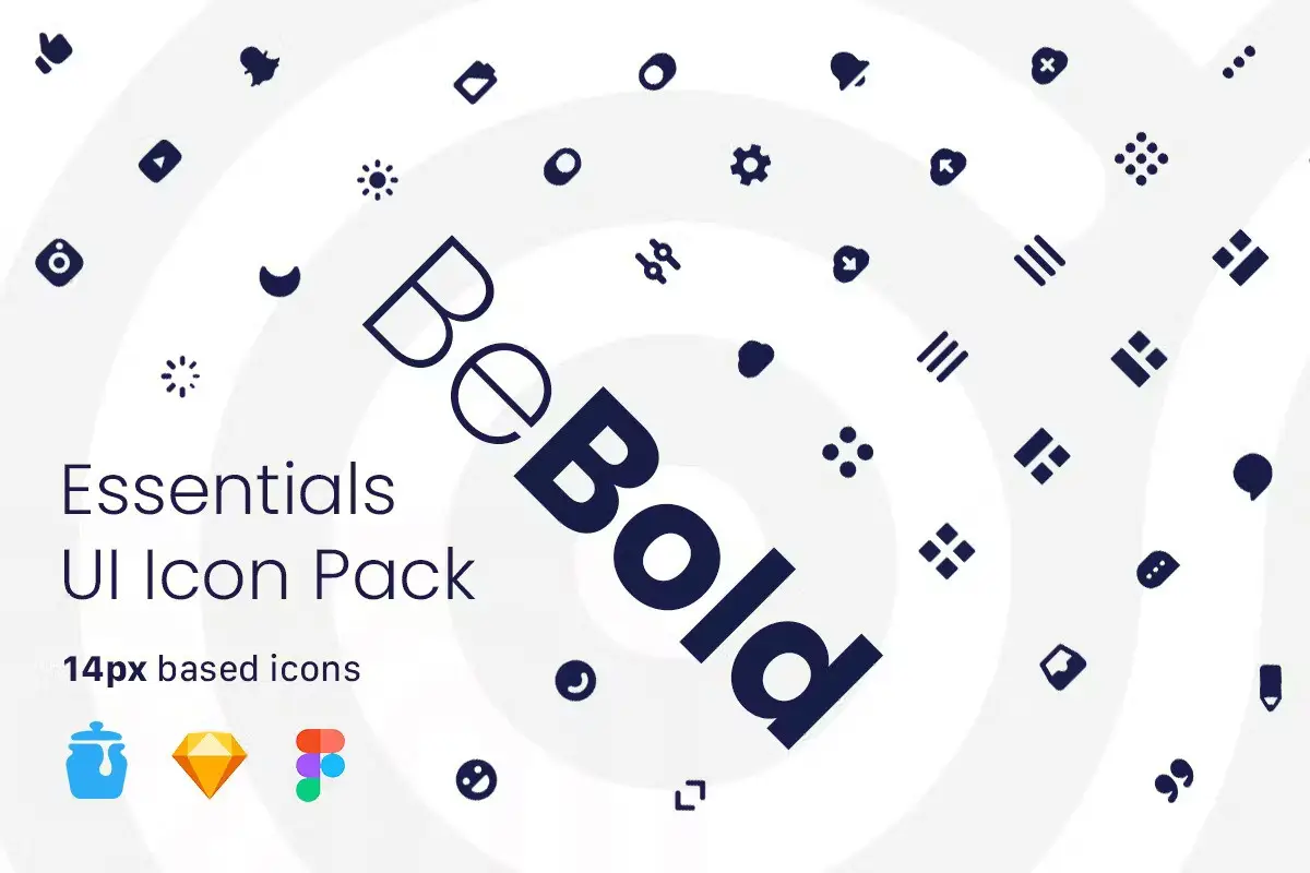 BeBold Essentials UI Icon Pack 1 bebold essentials ui icon pack1