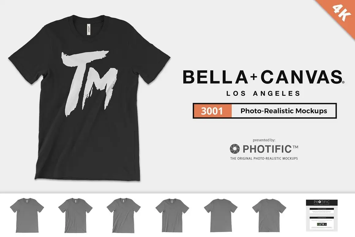 Bella Canvas 3001 T-Shirt Mock Ups