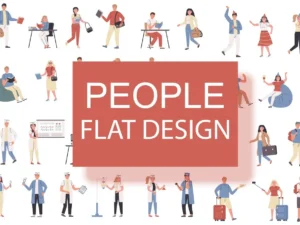 big collection flat people character1