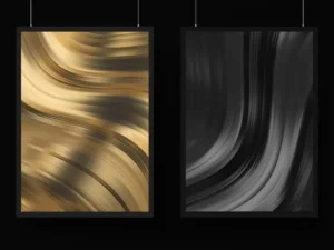 black and gold wavy abstract backgrounds2