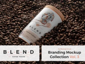 blend coffeehouse branding mockup01