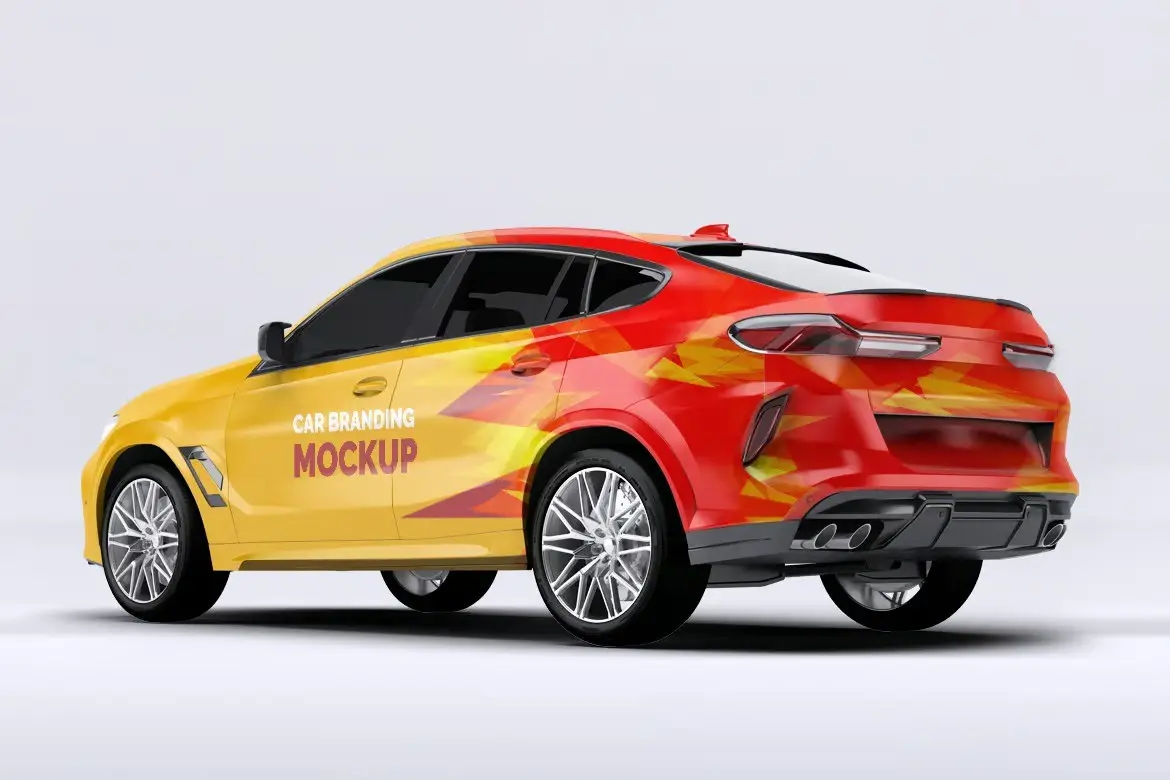 BMW X6 Car Mockup 8 bmw x6 car mockup3 1