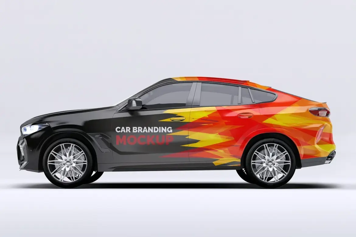 BMW X6 Car Mockup 3 bmw x6 car mockup4