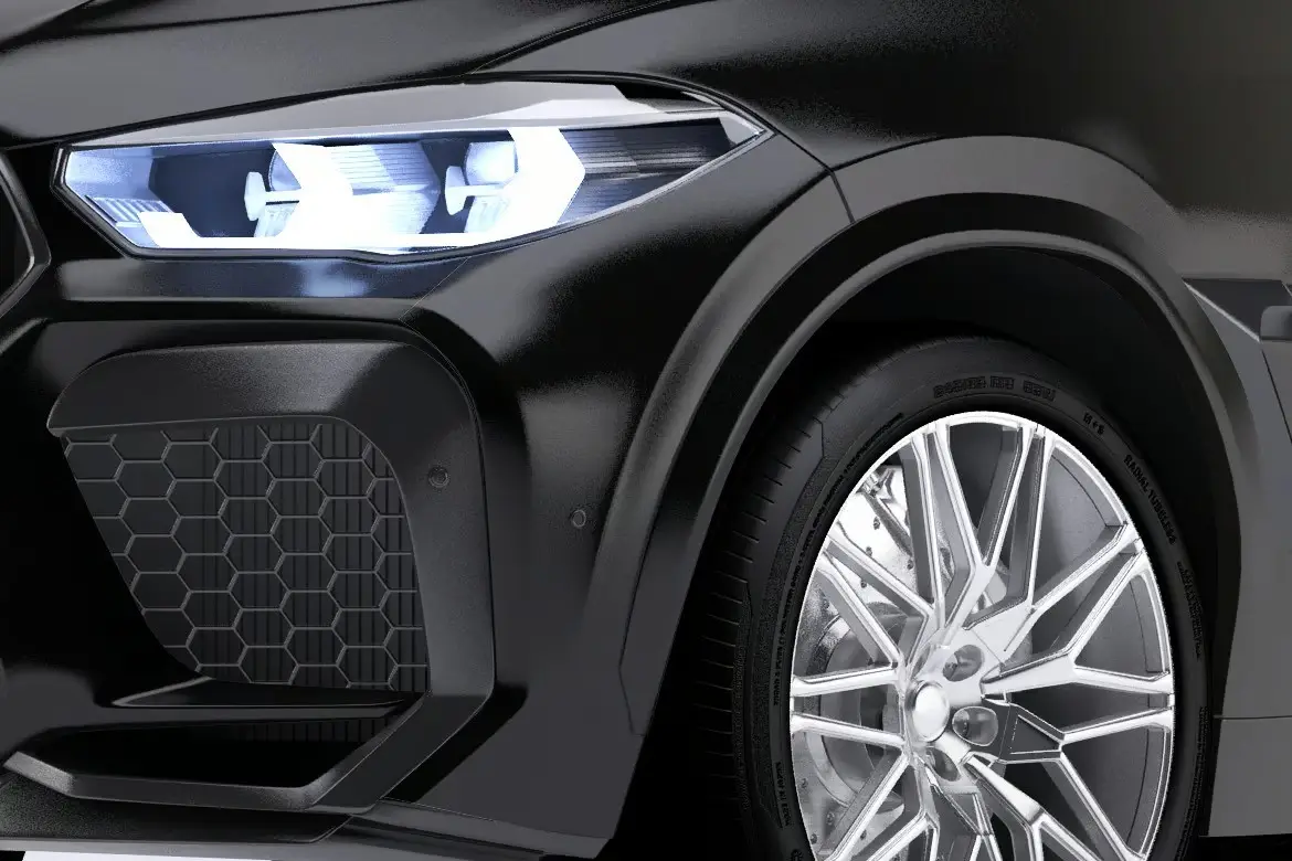 BMW X6 Car Mockup 5 bmw x6 car mockup6