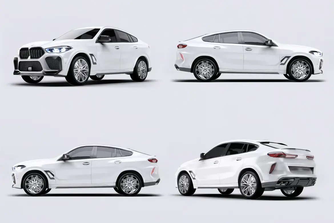BMW X6 Car Mockup 6 bmw x6 car mockup7