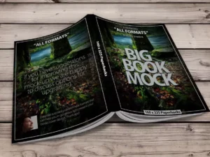 book mockup dimension 160 x 225 mm paperbacks01