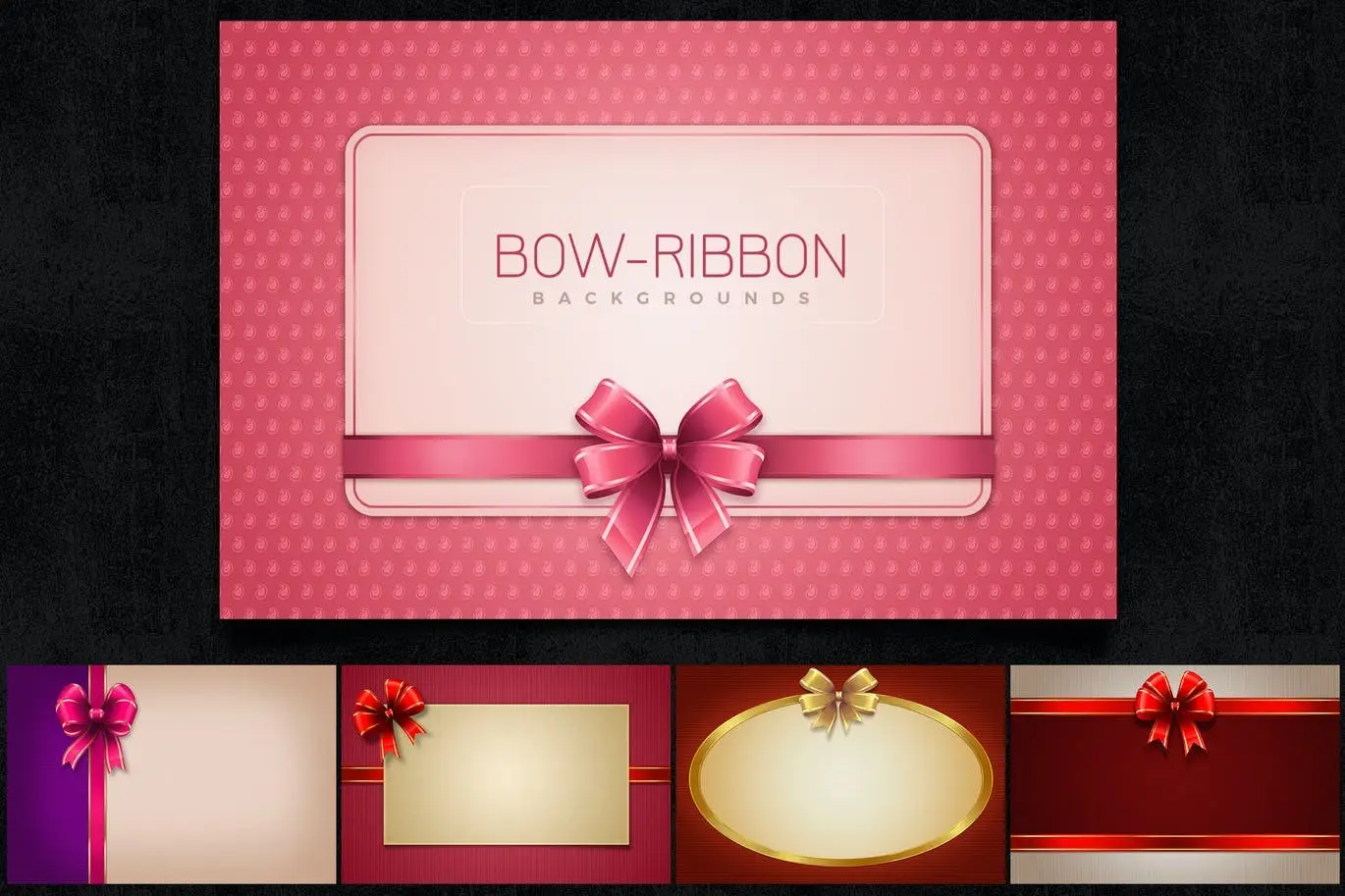 Bow Ribbon Backgrounds Col1