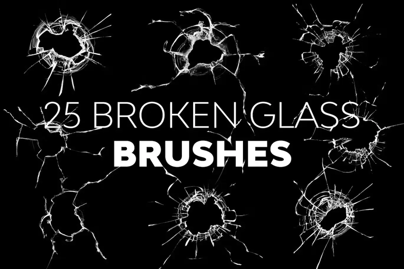 Broken Glass Brushes for Procreate