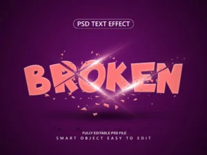 broken text effect1 1