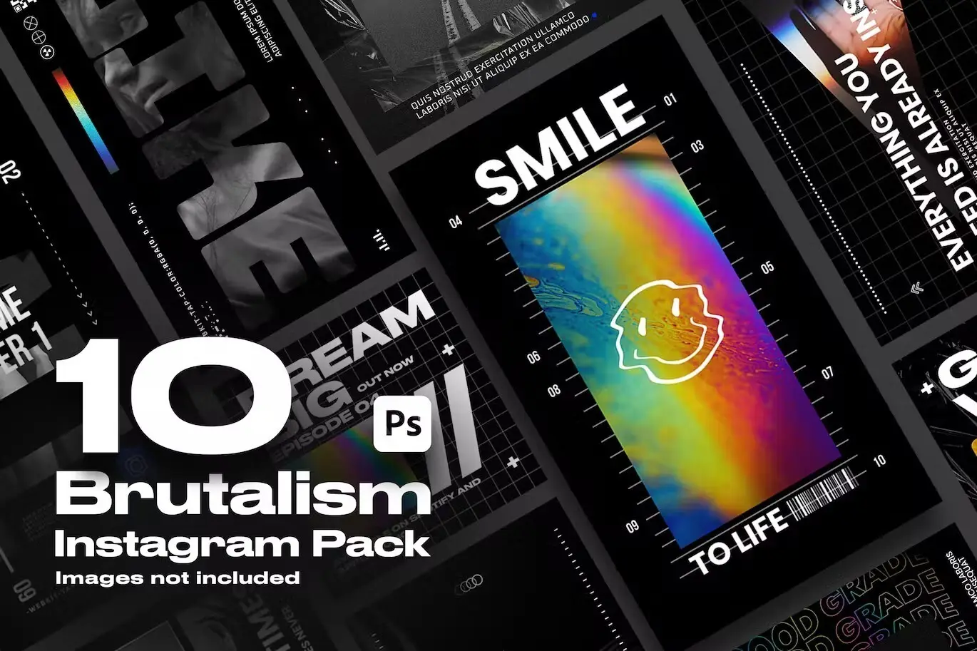 Brutalism Instagram Pack