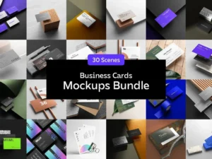 business cards mockups pack01