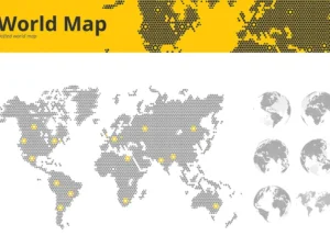 business dotted world map1