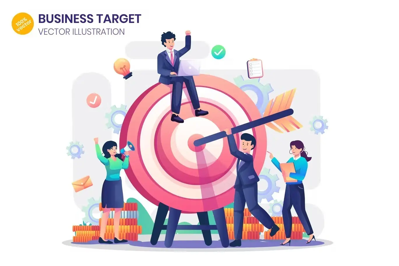 Business Flat Illustration 1