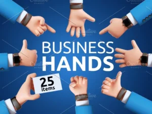 business hands png clip art1