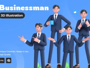 businessman 3d illustration1