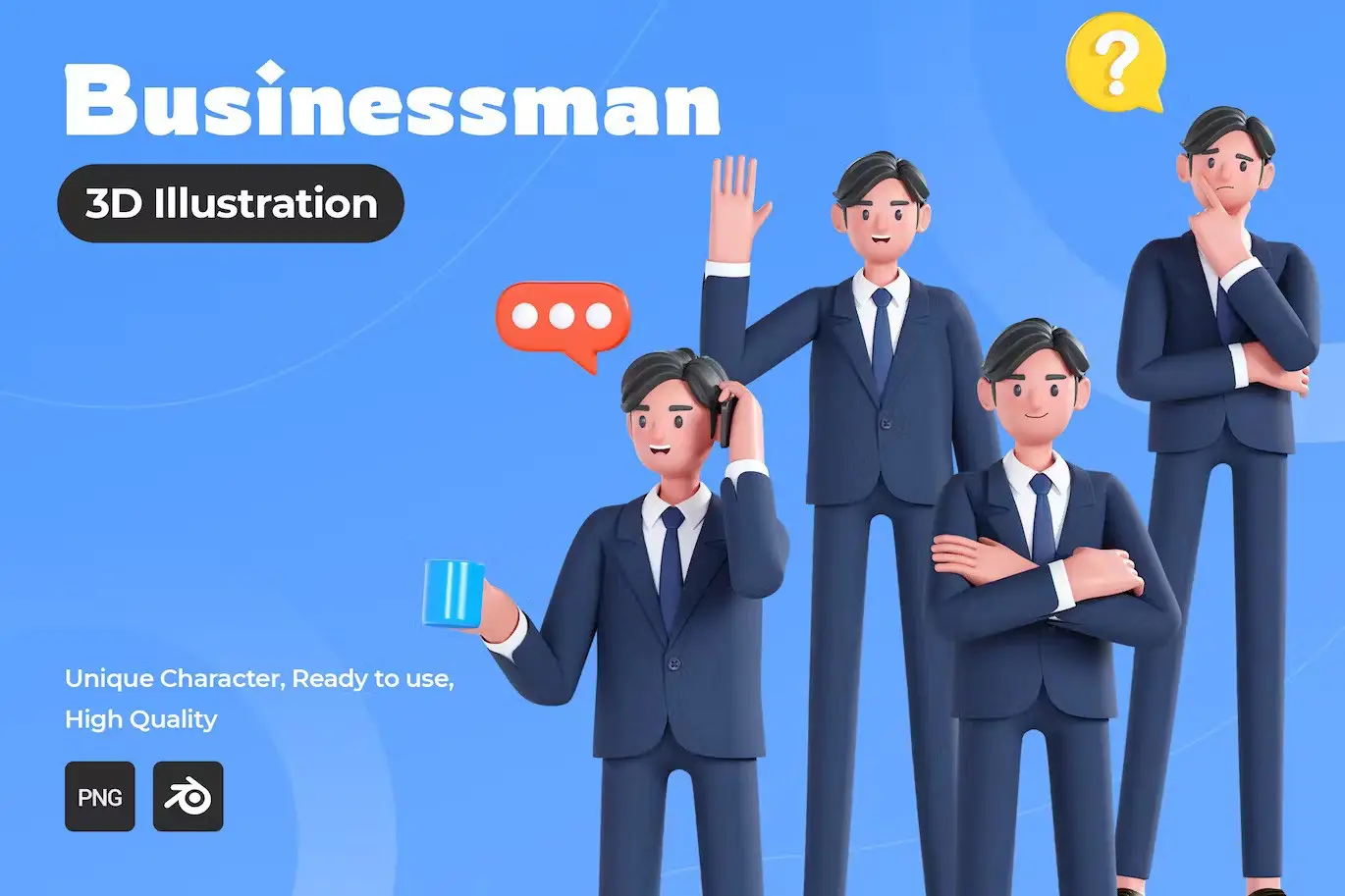 Businessman 3D Illustration 5 businessman 3d illustration2 1