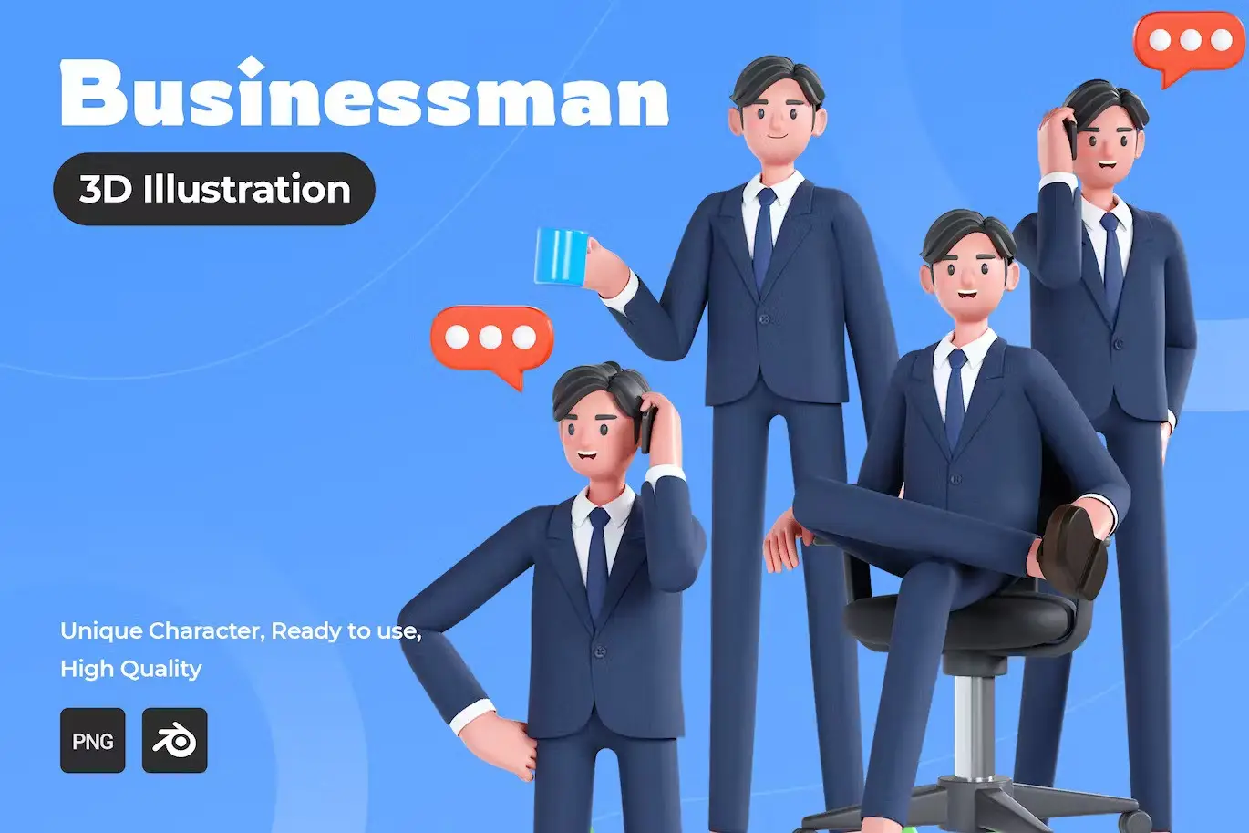 Businessman 3D Illustration 6 businessman 3d illustration3 1