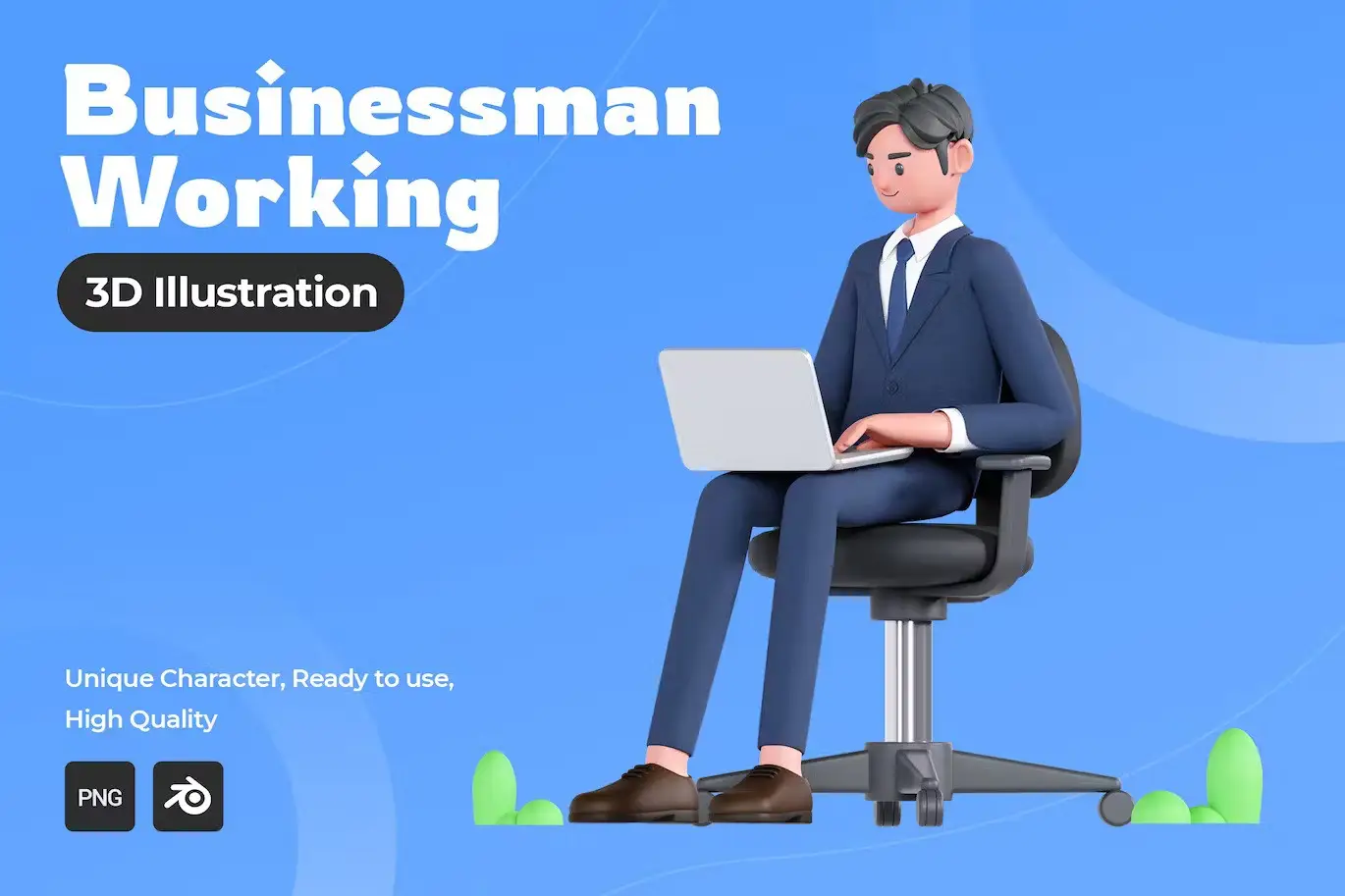Businessman 3D Illustration 3 businessman 3d illustration4