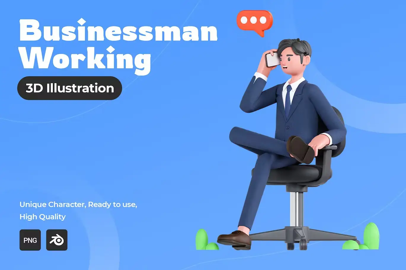 Businessman 3D Illustration 4 businessman 3d illustration5