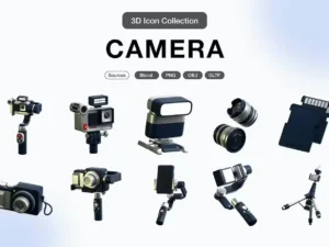 camera 3d icon pack1