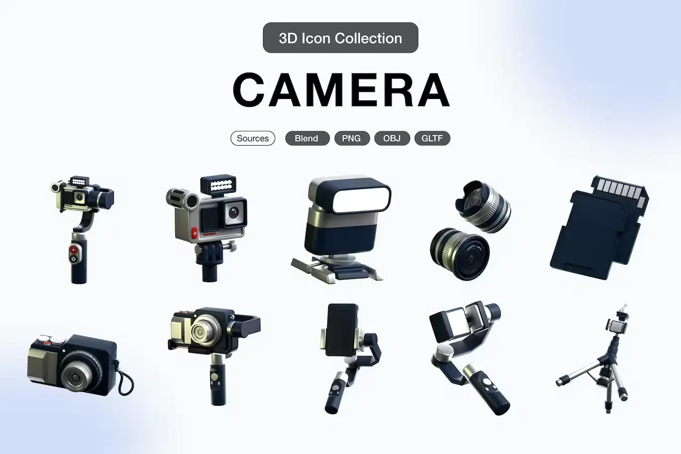 Camera 3D Icon Pack 1 camera 3d icon pack1