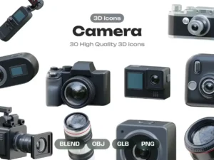 camera 3d icons1