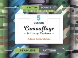 camouflage seamless patterns military textures01