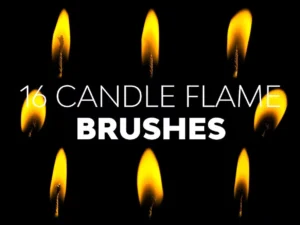 candle flame brushes1