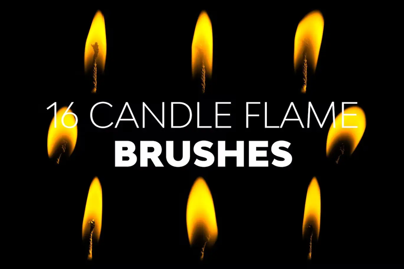 Candle Flame Brushes