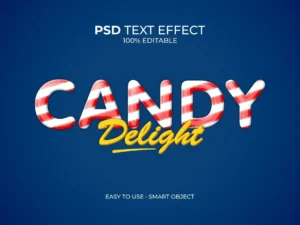 candy delight text effect