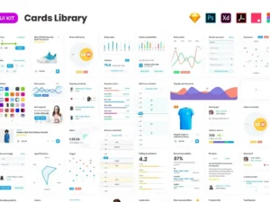 cards user interface kit01