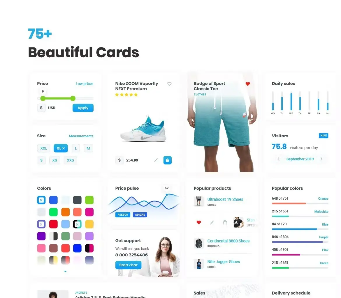 Cards – User Interface kit 3 cards user interface kit03