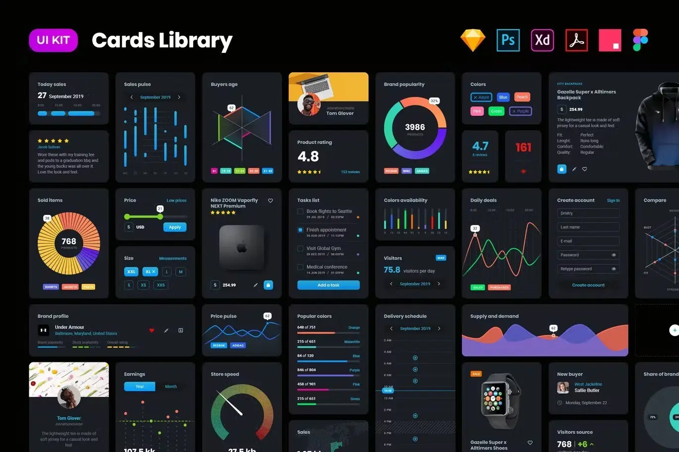 Cards – User Interface kit 9 cards user interface kit09