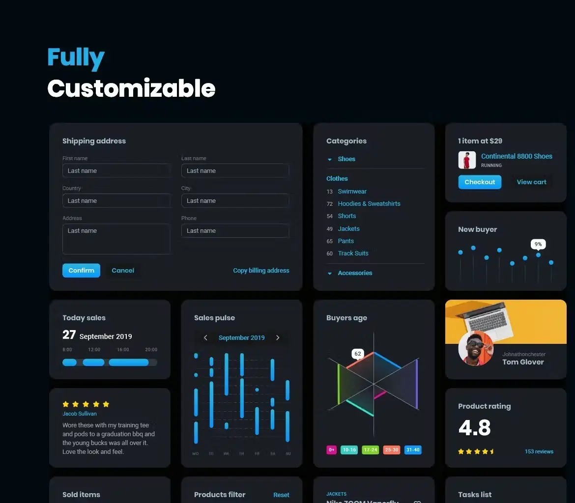Cards – User Interface kit 10 cards user interface kit10