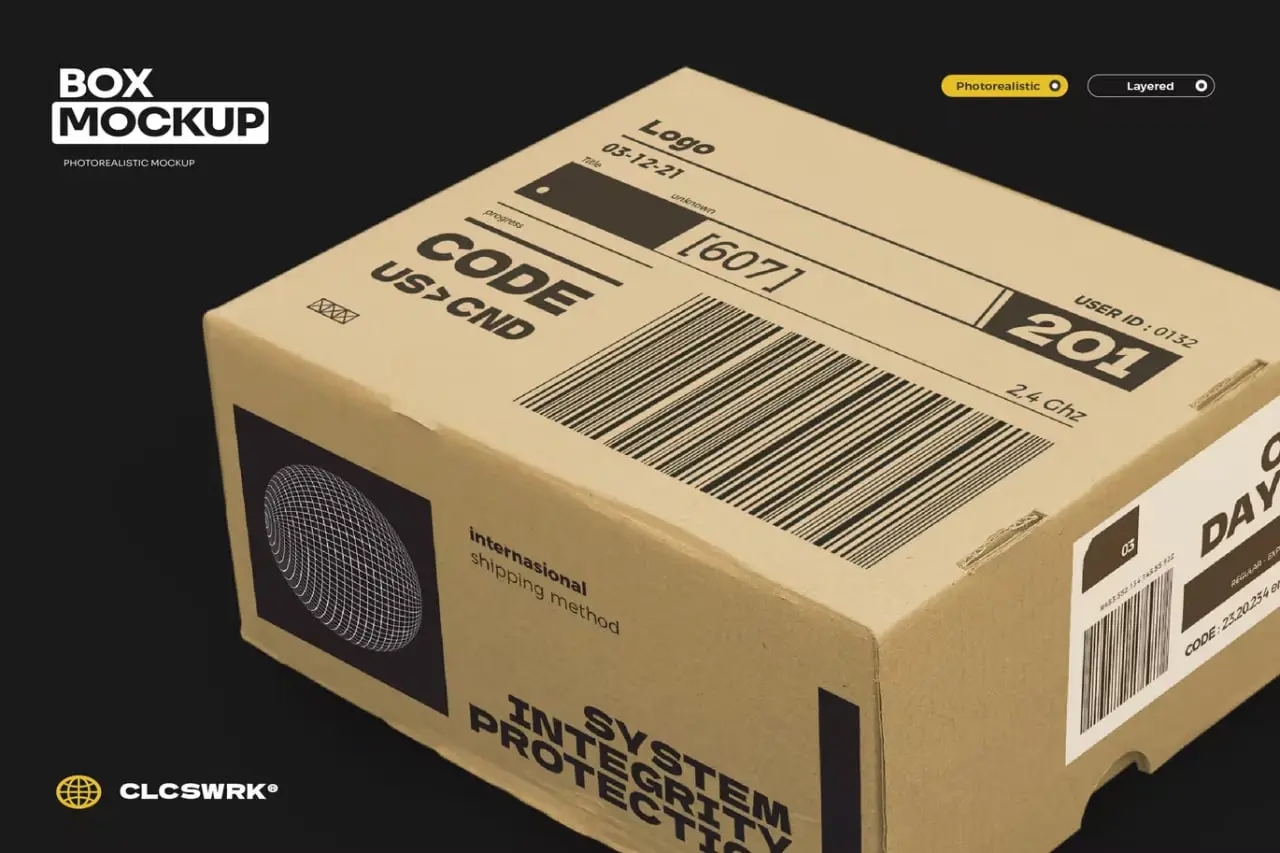 Cd Box Realistic Mockup