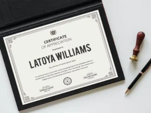 certificate word template01