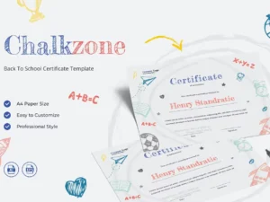 chalkzone creative certificate template ai1