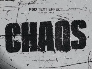 chaos disturb text effect1