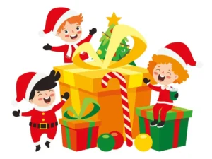 children celebrating new year and christmas5